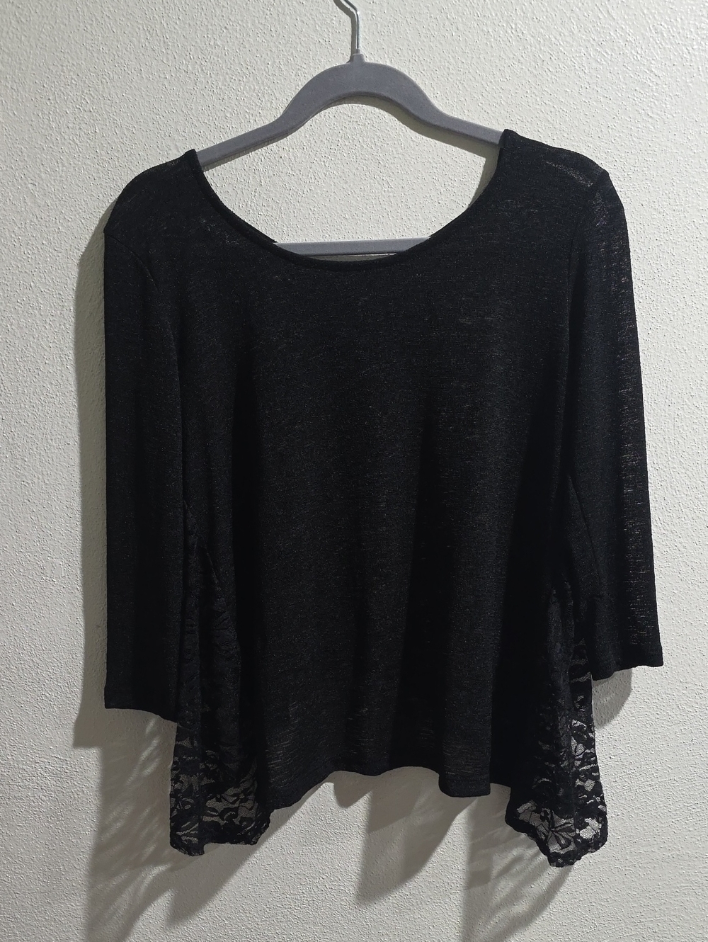 NWT Daytrip Semi Sheer Top With Full Zip Lace Back